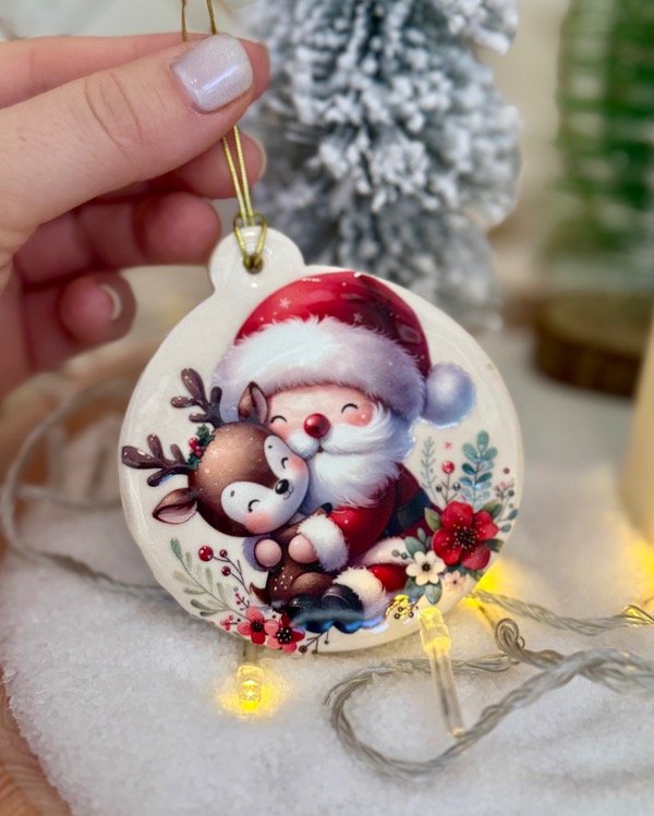 Producto - ADORNO NAVIDEÑO PARA COLGAR DE CERAMICA