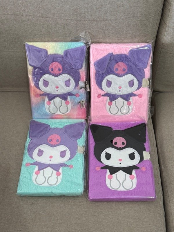 Producto - Cuaderno kuromi peluche con candado