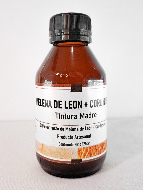 Producto - TINTURA MADRE MELENA LEON + CORDYCEPS 125cc. DOBLE EXTRACCION.