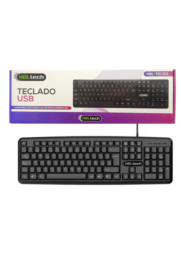 Producto - TECLADO USB HBLTECH  HBL-TEC301