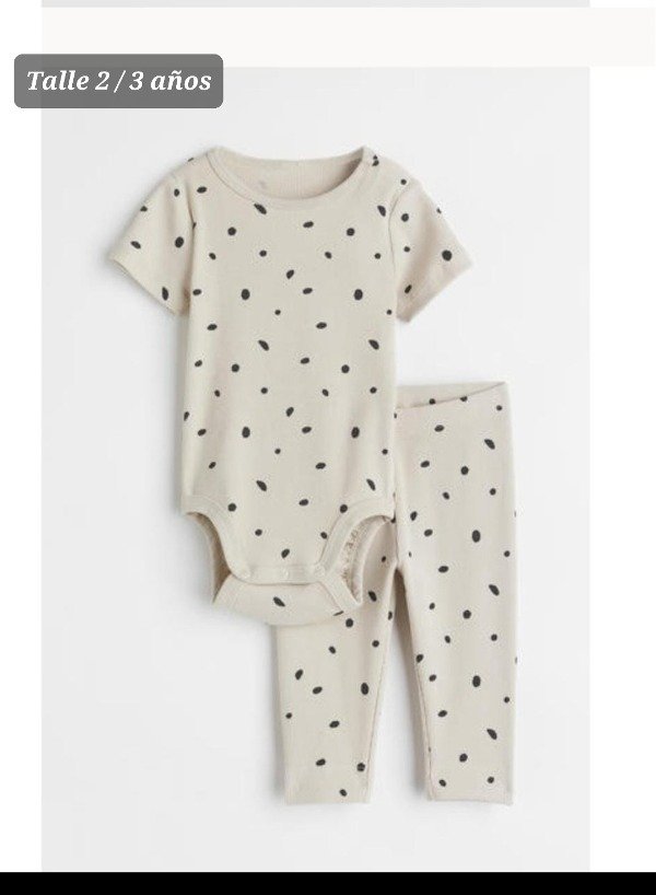 Duo HYM body y pantalón Morley talle 2/3 años