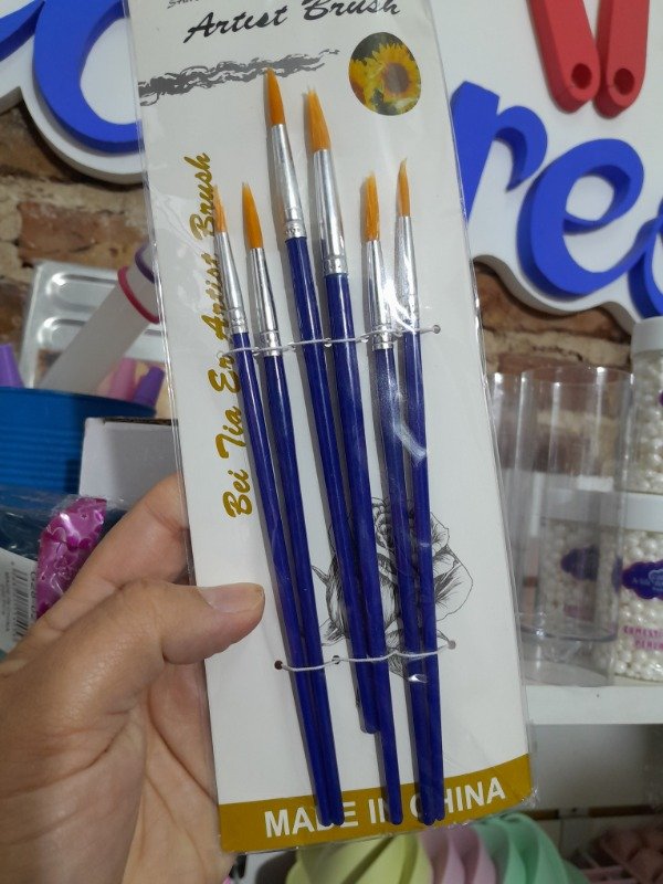 Producto - Set pinceles punta redonda