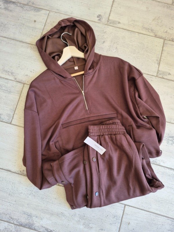 Producto - Conjunto Importado Comfy Tencel Chocolate