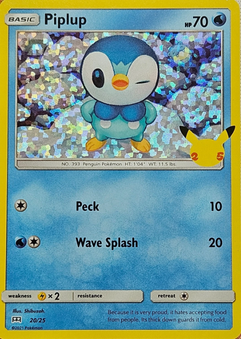 Producto - Piplup 20/25 - McDonald's Collection 2021 HOLO