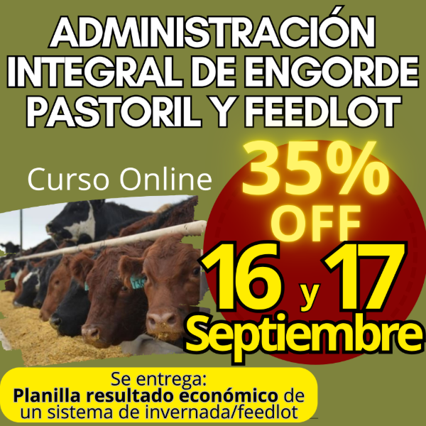 Producto - Curso Online: Administración Integral de Engorde Pastoril y Feedlot - 0