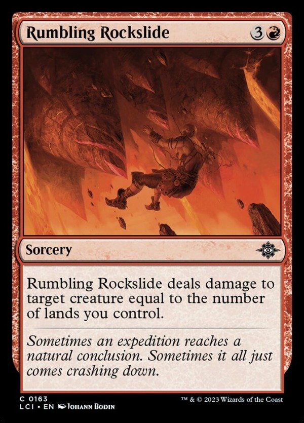 Producto - Rumbling Rockslide #163  Lost Caverns of Ixalan
