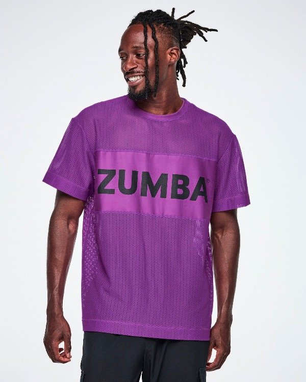 Producto - Ultrabright Mesh Boxy Top - Purple Power - 3