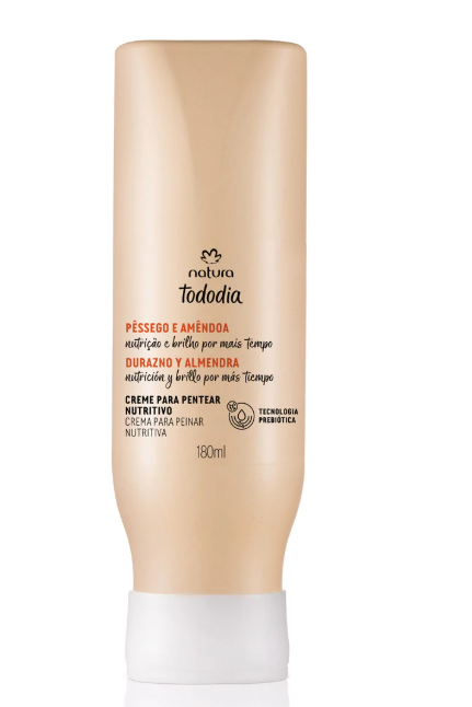 Producto - Crema para peinar Tododia durazno y almendras - 180 ml - Tododia