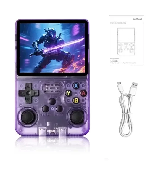 Producto - CONSOLA PORTATIL JUEGOS CON PANTALLA IPS DE 3.5" SISTEMA CODIGO ABIERTO R36S