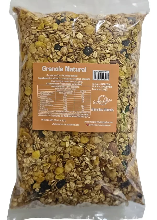Producto - Granola Natural  x 1kg - Archimboldo