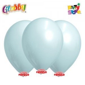 Producto - GLOBBY 12" PASTEL AZUL MORA - x 25 U