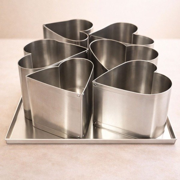 Producto - SET 6 CINTURAS CORAZON 12CM X8 ALTURA CON PLACA 30X40