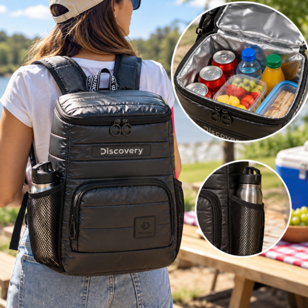 Producto - MOCHILA COOLER DISCOVERY NEGRA 40X30X14 CM - 1