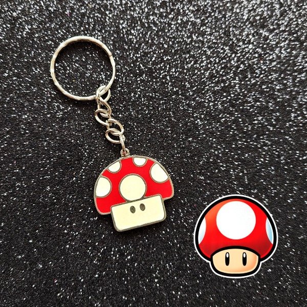 Producto - Llavero Hongo Mario Bross 2D