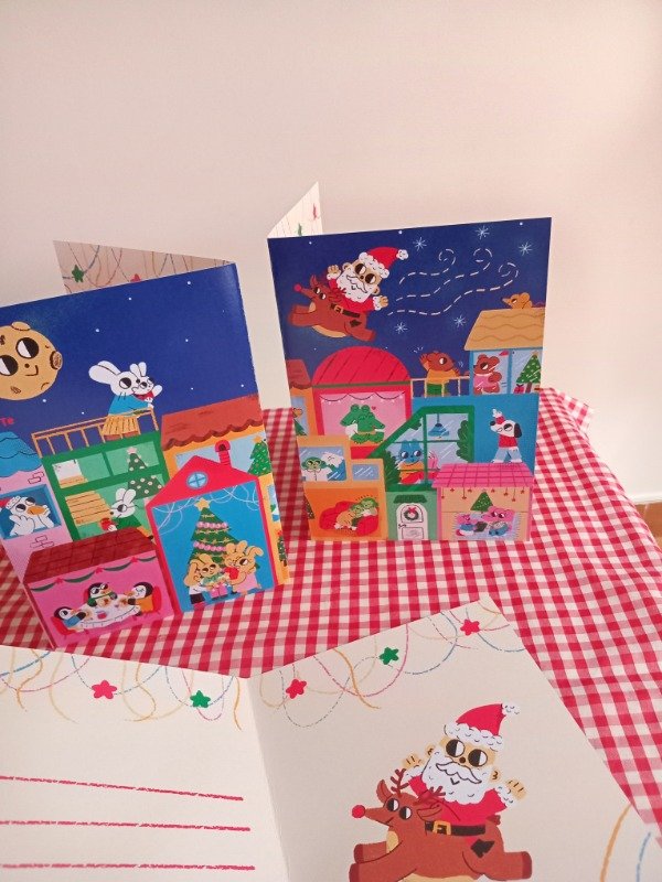 Producto - Tarjeta de Navidad "Ahí va Papa Noel"