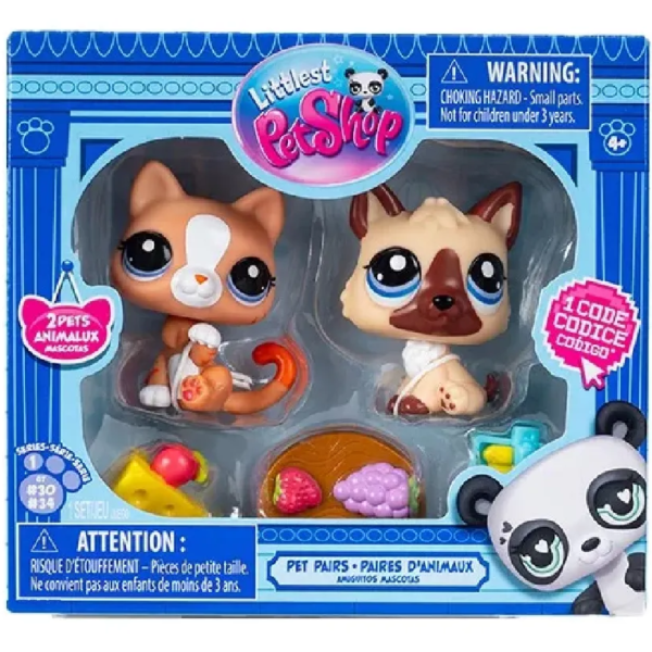 Producto - New Littlest Pet Shop Set 2 Mini Mascotas G7 #30 #34