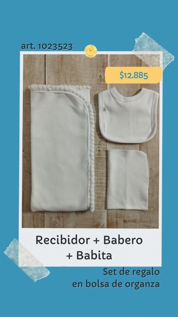 Producto - SET RECIBIDOR + BABERO 1023523