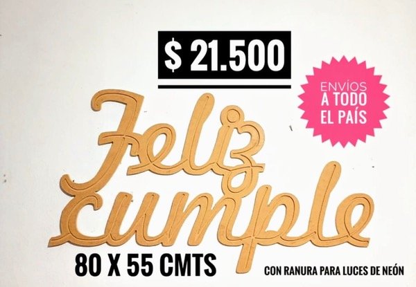 Producto - Cartel feliz cumple