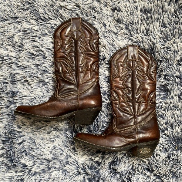 Producto - Vintage leather texan boots. Talle: 34