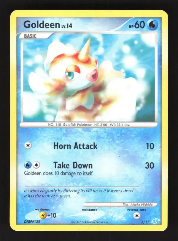 Producto - Goldeen #3/12 DP Trainer Kit: Manaphy y Lucario Common Vintage