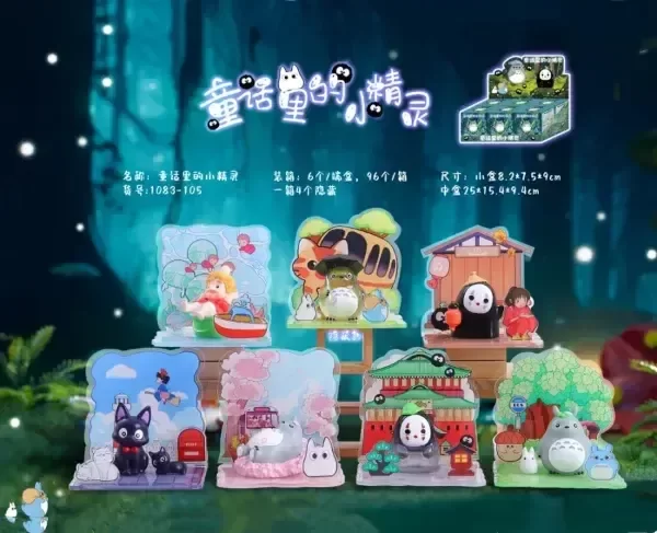 Producto - Caja sorpresa Ghibli - figura con fondo de acrílico