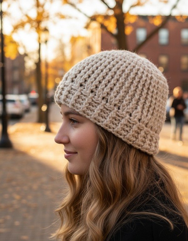 Producto - Gorro Lana Clásico. Crochet. Artesanal. Hecho A Mano