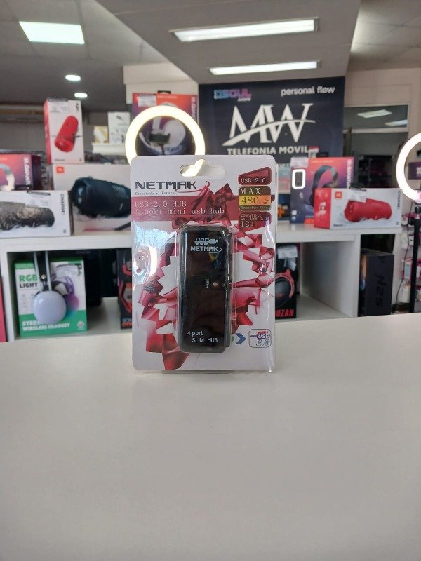 Producto - HUB Usb Slim 4 Puertos Netmak NM-AC05