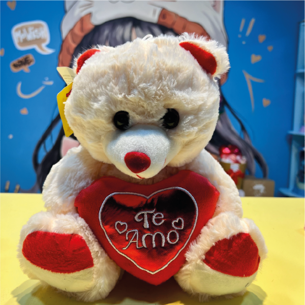 Producto - OSITO BEIGE CORAZÓN BRILLANTE