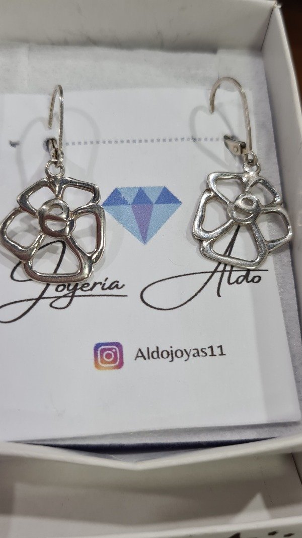 Producto - Aros ,cierre talón. Plata 925
