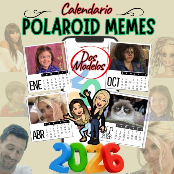 Producto - CALENDARIO POLAROID MEMES 2026