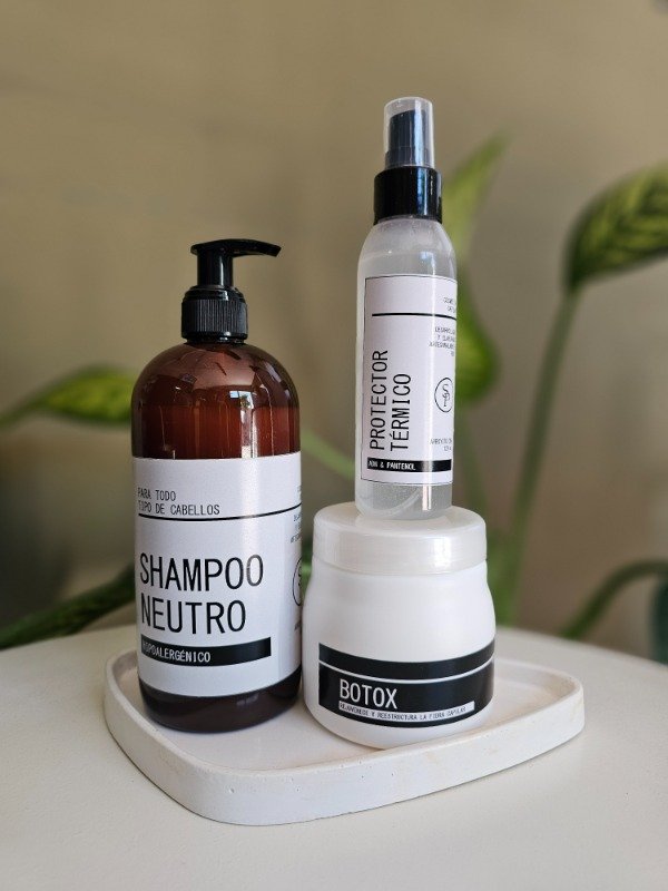 Producto - Shampoo Neutro + Botox + Protector térmico - 0