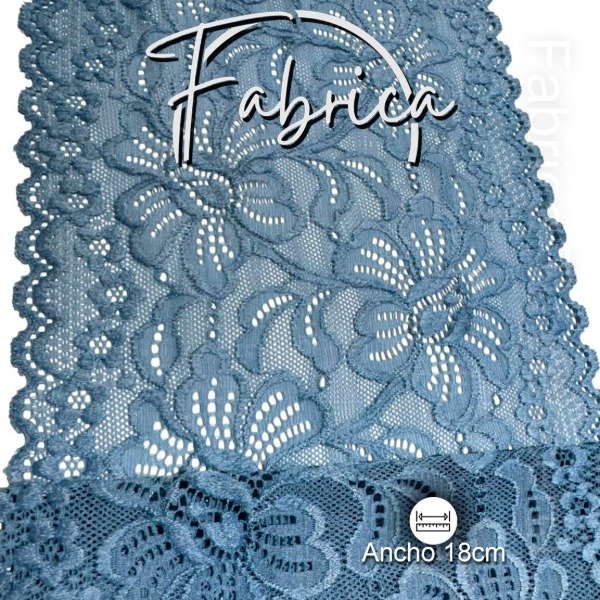 Producto - PS345 Puntilla Celeste Pastel. Medida: 18cm (metro)