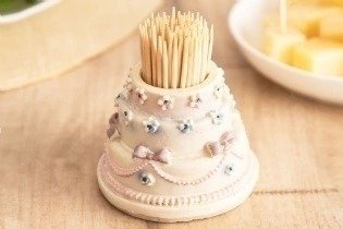 Producto - Palillero torta diseño moños