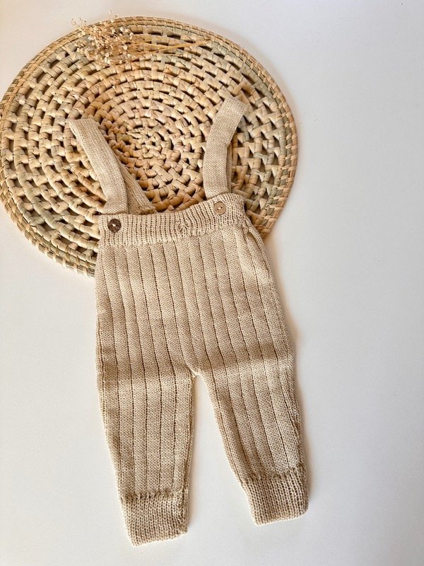 Producto - Jardinero tejido 0-3M - Beige claro