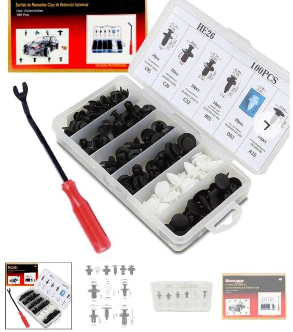 Producto - Clips tapizados con manija destapizadora eurotech