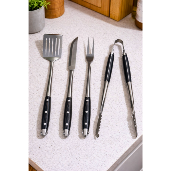 Producto - Set Para Parrilla 4 Piezas Linea Hudson Asador