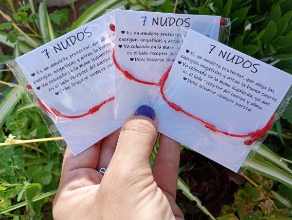 Producto - Set de 3 pulseras 7 nudos simples