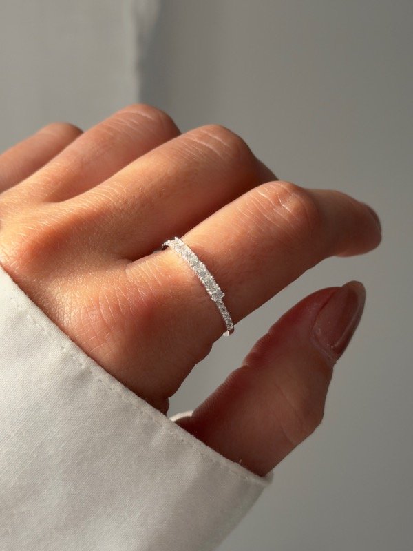 Producto - Anillo cintillo fila cubic - 1