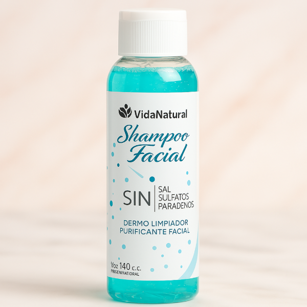 Producto - Shampoo Facial Dermo, Limpiador Sin Sulfatos, Purificación Piel Radiante
