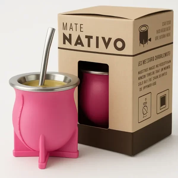 Producto - Mate Camionero Virola De Acero Termico Pvc