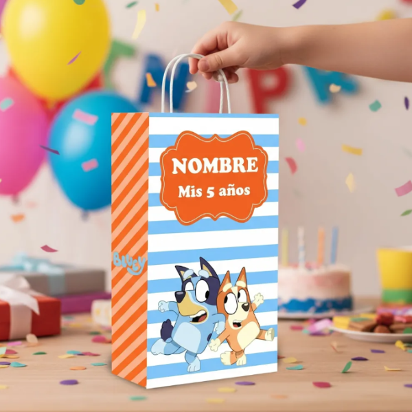 Producto - Bolsa Golosinera Imprimible Editable Bluey - 4