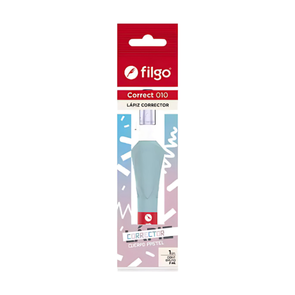 Producto - CORRECTOR LIQUIDO FILGO CORRECT 010 PASTEL