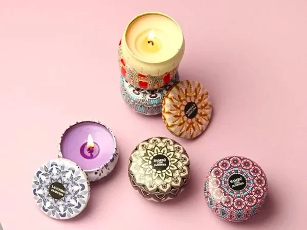 Producto - Vela aromática en latita premium 5x5cm - Iluminarte - 4
