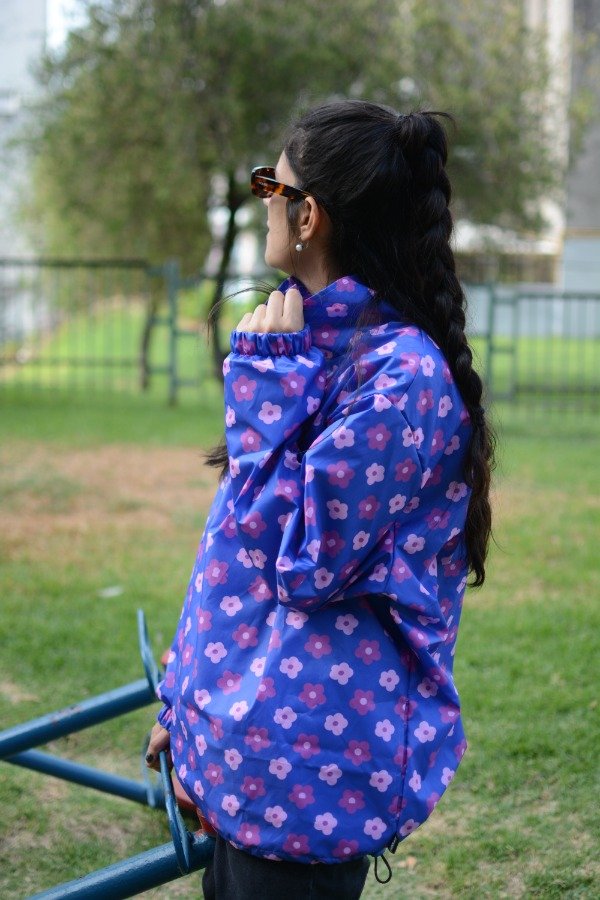 Producto - Anorak Flores Pop - Blue Pink (Edición de Autor)