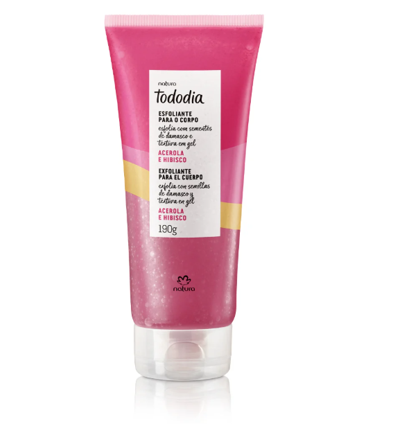 Producto - Gel exfoliante corporal Tododia acerola e hibisco - 190 g - Tododia