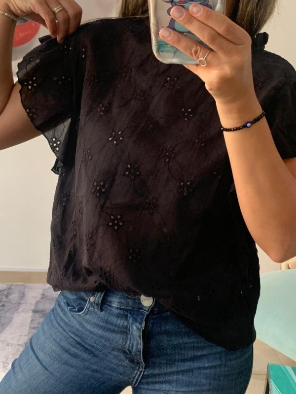Producto - Blusa cuello y volados broderí - 2