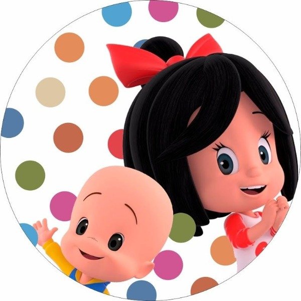 Producto - Lamina comestible redonda 20cm cleo y cuquin 2