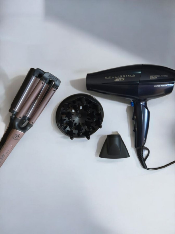 Producto - BELLISSIMA COMBO 1: Rizadora Beach Waves 2 en 1 + Secador de Pelo