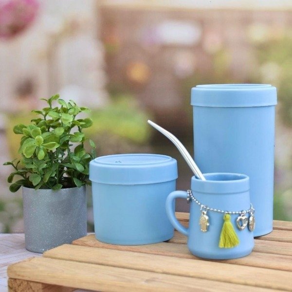 Producto - JUEGO COMBO LATAS VINTAGE + MATE CON DIJE