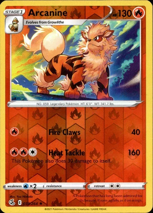 Producto - Arcanine - 033/264 - Fusion Strike - Reverse Holo